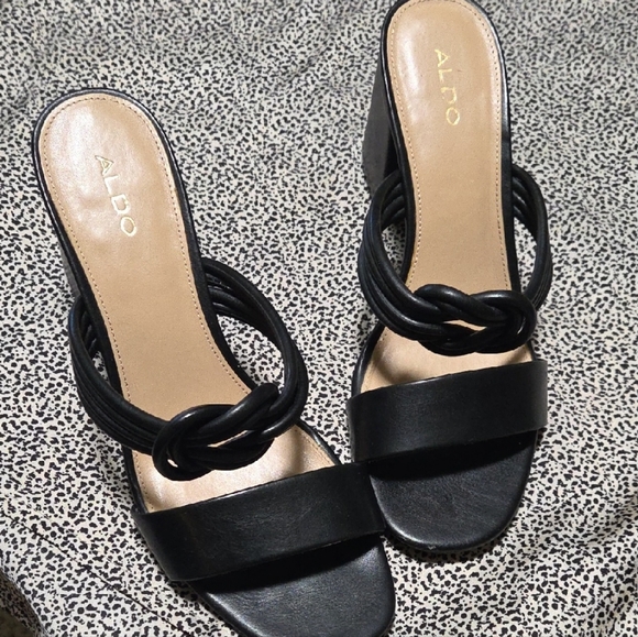 Aldo Shoes - ALDO Women’s Mules Heels Agraliclya Slip On Sandals Size 9